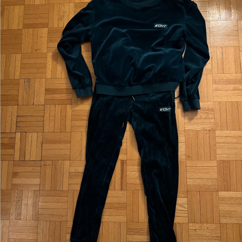 Dark green Velour Tracksuit